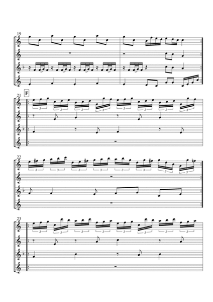 The Harmonious Blacksmith for Saxophone Quartet image number null