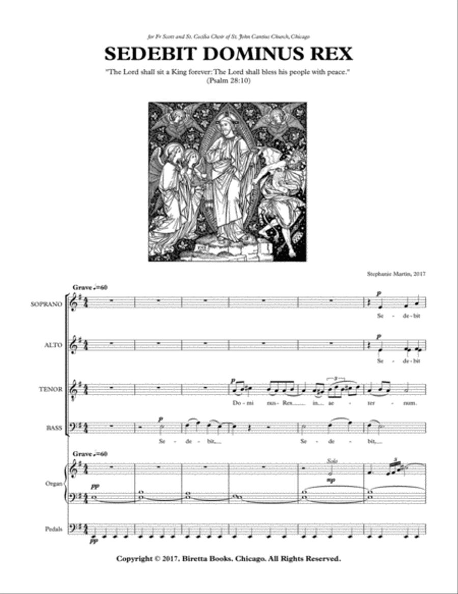 Sedebit Dominus 4-Part scores gallery preview page 2