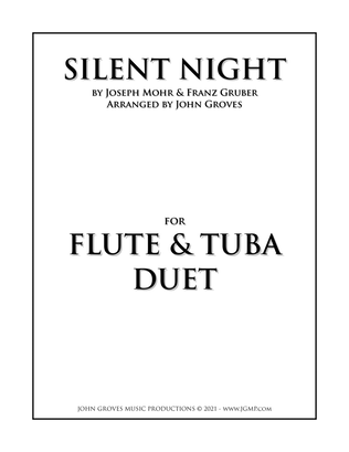 Book cover for Silent Night - Flute & Tuba Duet