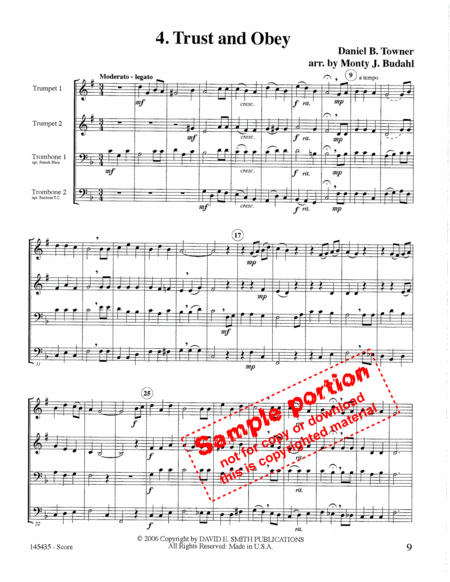 Sacred Brass Quartet Collection Vol #1 image number null