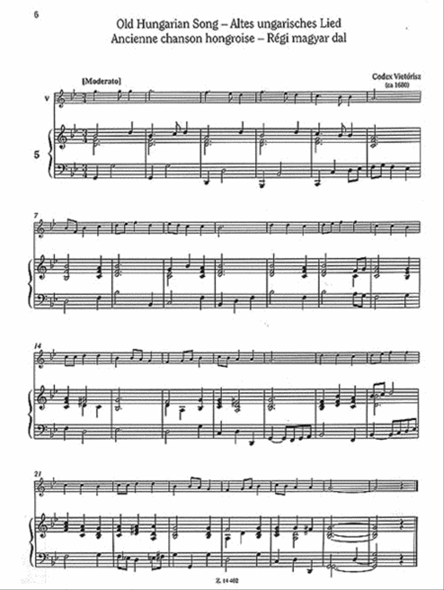 Repertoire for Music Schools Piano Accompaniment scores gallery preview page 3