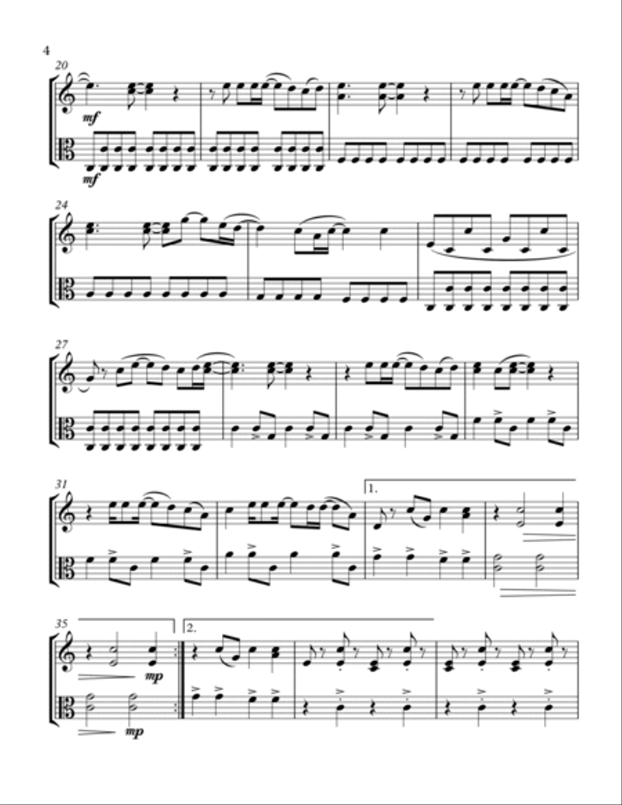 Dead Sea String Duet scores gallery preview page 5