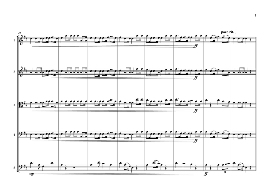 Omani National Anthem (as-Salām as-Sultānī (Arabic: نشيد السلام السلطاني‎,) for String Orchestra String Orchestra scores gallery preview page 5