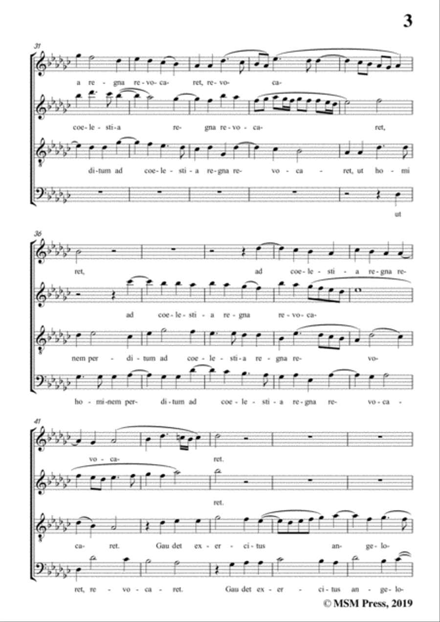 Goudimel-Hodie nobis coelorum,in G flat Major,for A cappella 4-Part scores gallery preview page 5
