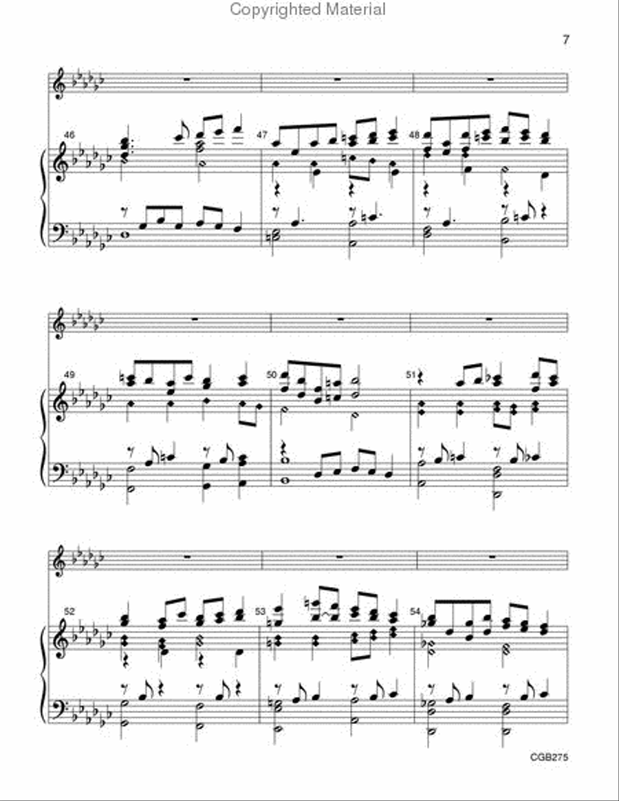 Come, Ye Faithful, Raise the Strain Handbell Choir scores gallery preview page 7