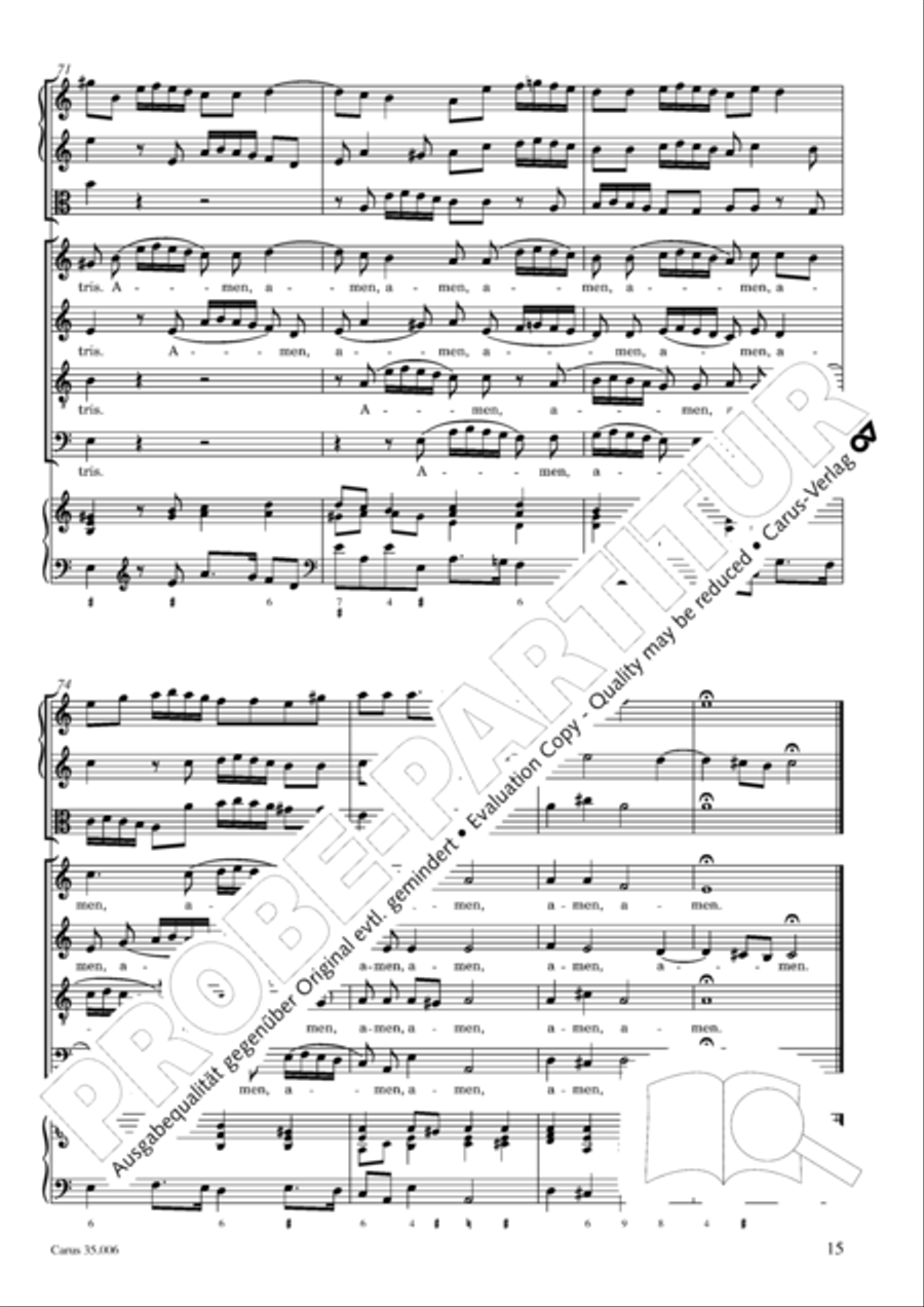 Mass in A minor 4-Part scores gallery preview page 16