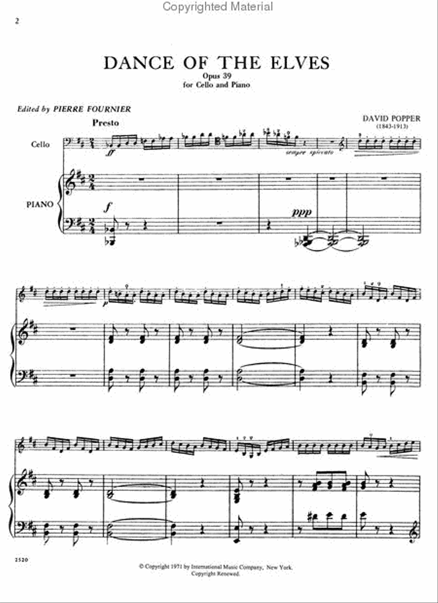 Dance of the Elves, Op. 39 Piano Accompaniment scores gallery preview page 3
