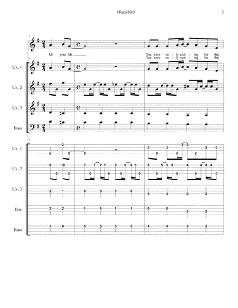 Blackbird Small Ensemble scores gallery preview page 3
