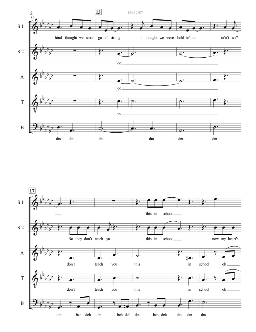 History 4-Part scores gallery preview page 2