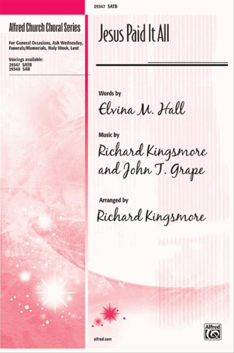Jesus Paid It All 4-Part scores gallery preview page 1