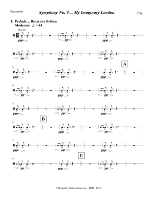 Symphony No. 9 ... My Imaginary London (2013-14) Percussion part
