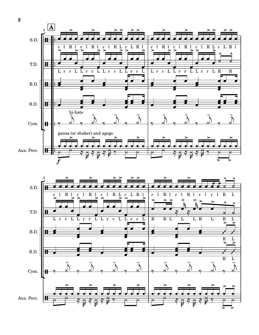 Lotus' Lovable Cadences Volume 1 Marching Band scores gallery preview page 2
