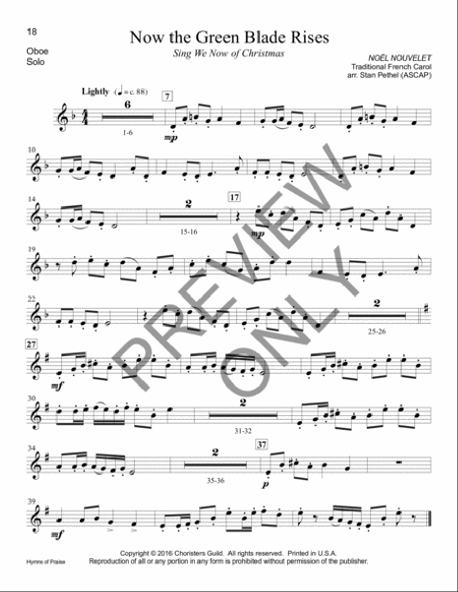 Hymns of Praise - Oboe Oboe scores gallery preview page 2
