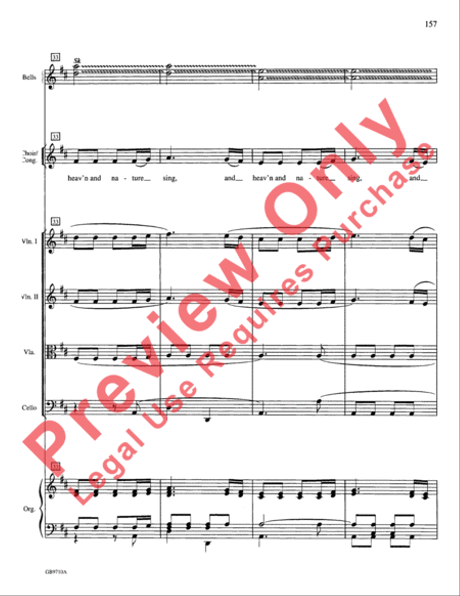 A Festival of Lessons and Carols Choir scores gallery preview page 158