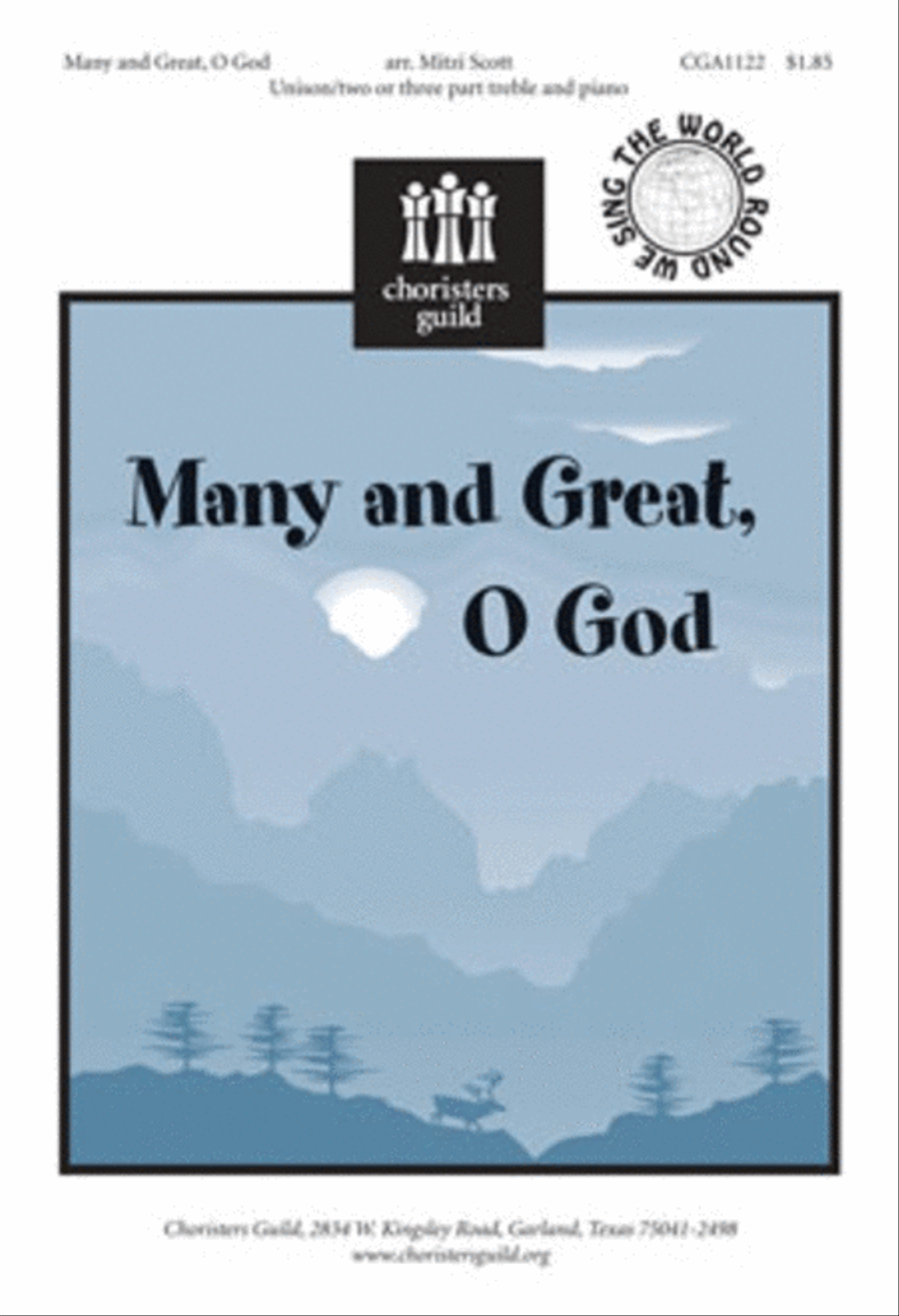 Many and Great, O God 2-Part scores gallery preview page 1