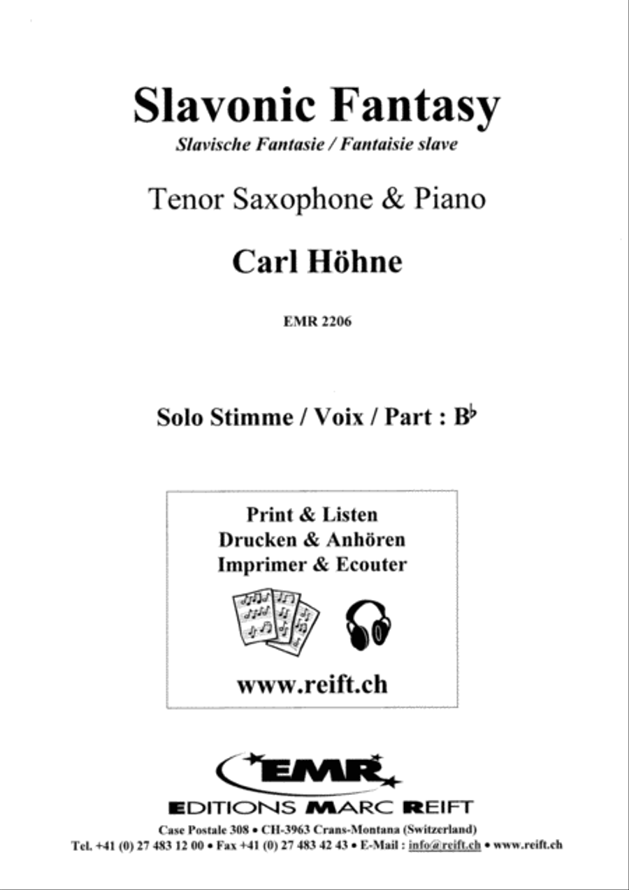 Slavonic Fantasy Slavonic Fantasy Tenor Saxophone scores gallery preview page 2