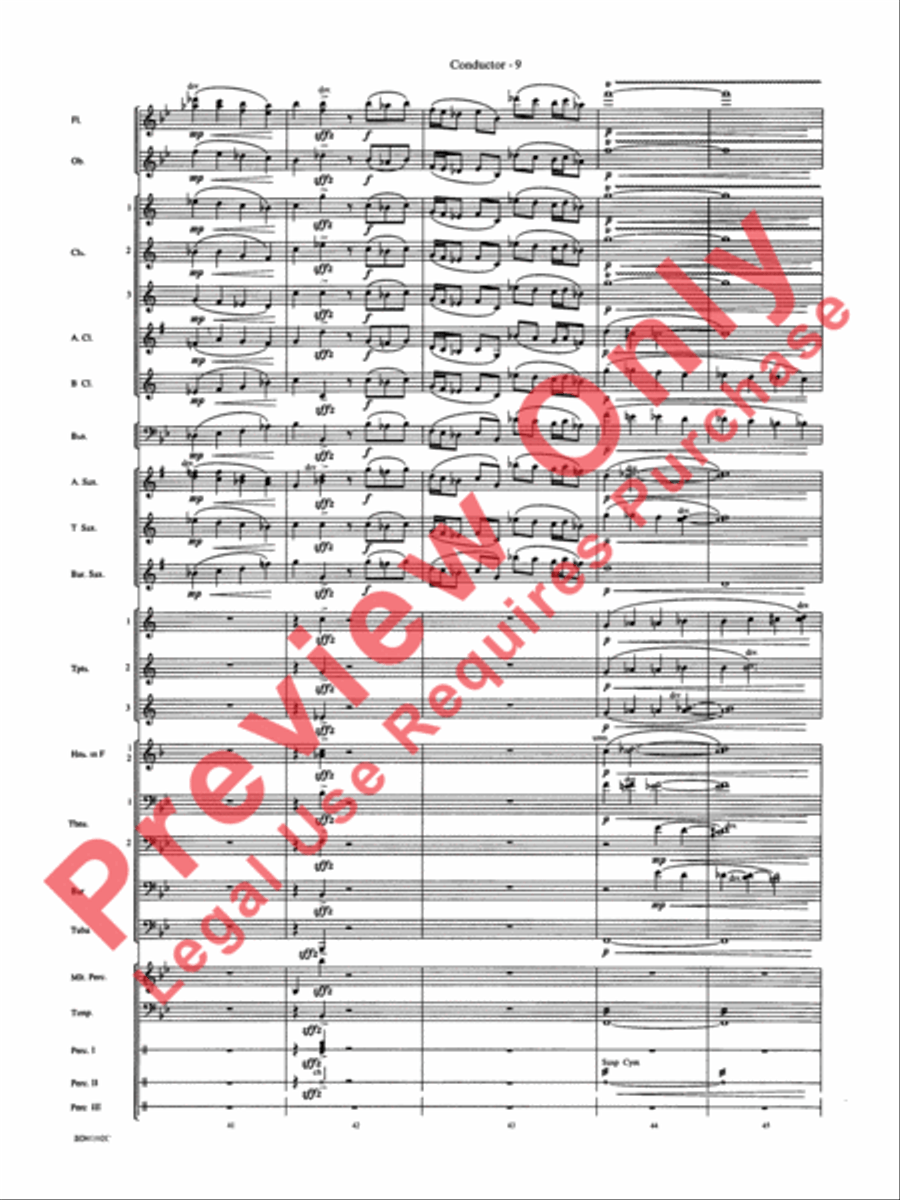 Into the Storm Concert Band scores gallery preview page 12