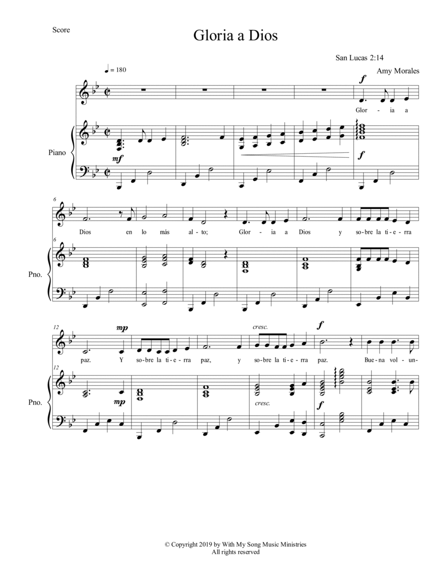 Gloria shop christmas song