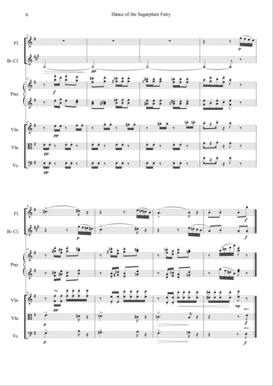 Nutcracker Op.71a - Dance Of The Sugarplum Fairy Orchestra scores gallery preview page 6