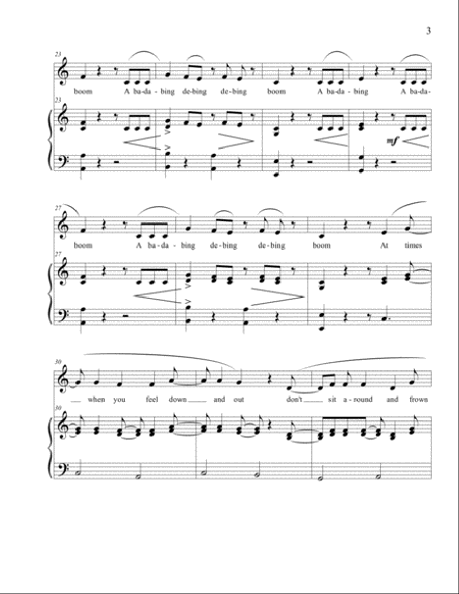 The Ba-Da-Bing Song Voice scores gallery preview page 3