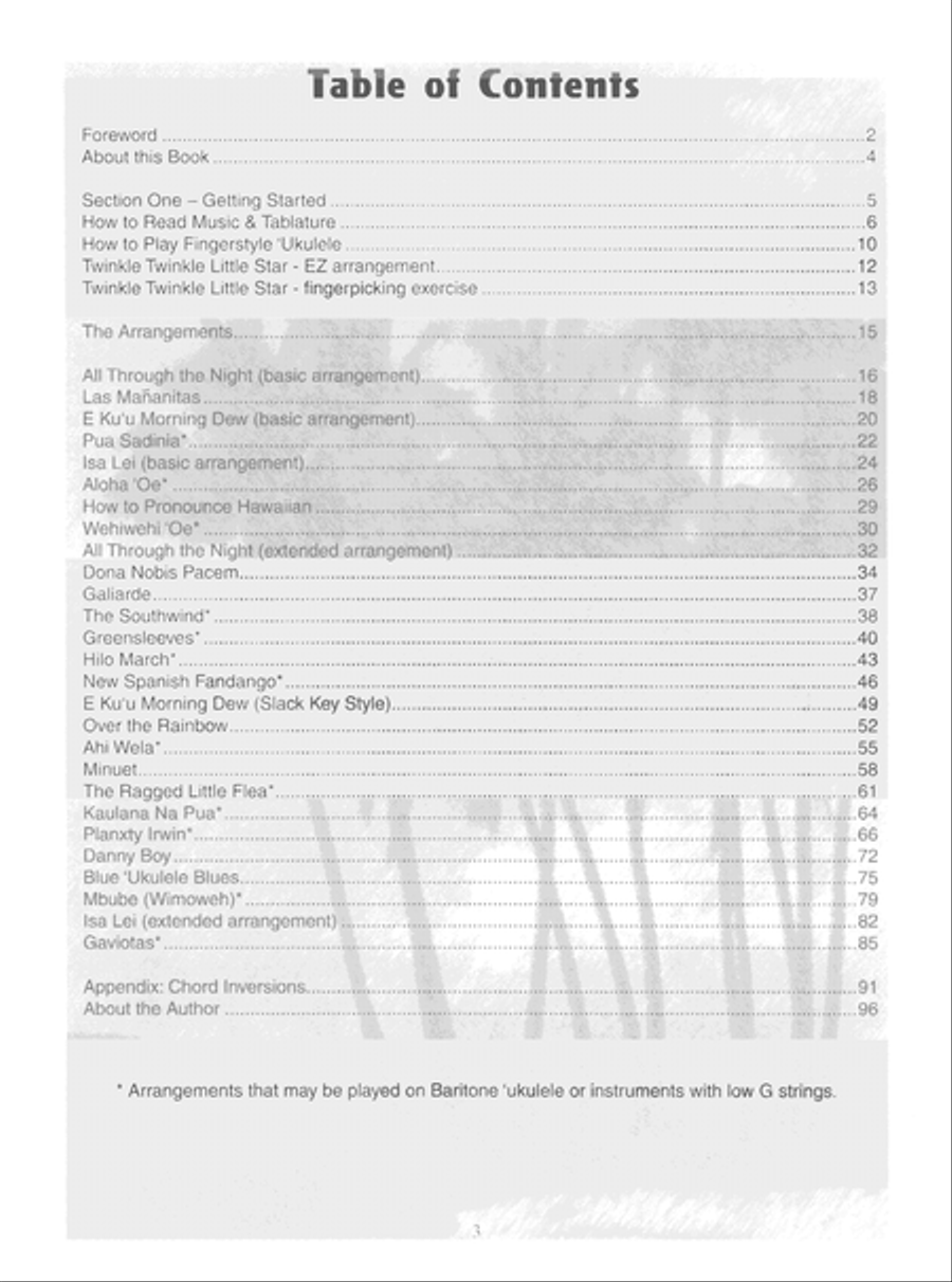 Learn to Play Fingerstyle Solos for Ukulele Ukulele scores gallery preview page 4