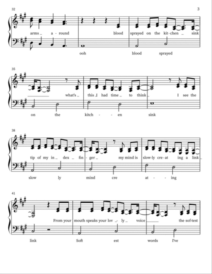 Your Arms Around Me Your Arms Around Me 4-Part scores gallery preview page 3