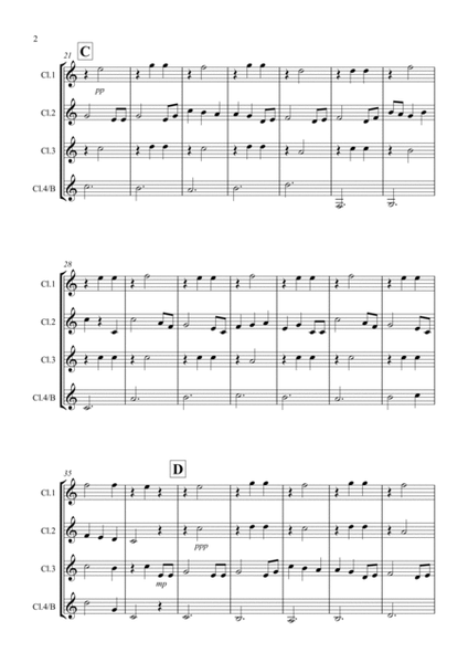 Brahms Lullaby for Clarinet Quartet image number null