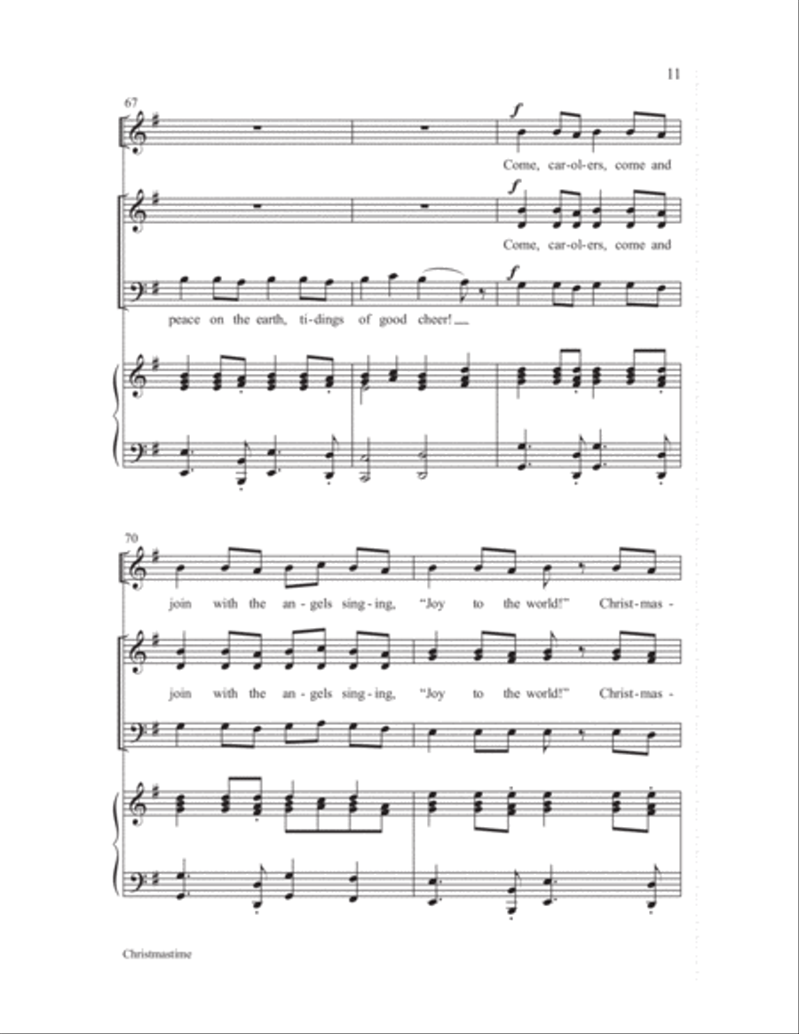 Christmastime 3-Part scores gallery preview page 11