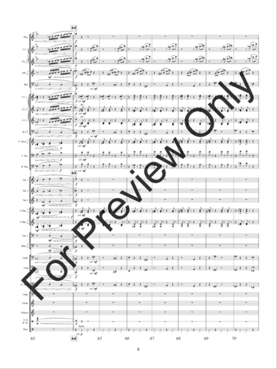 Shards Of Glass Concert Band scores gallery preview page 11