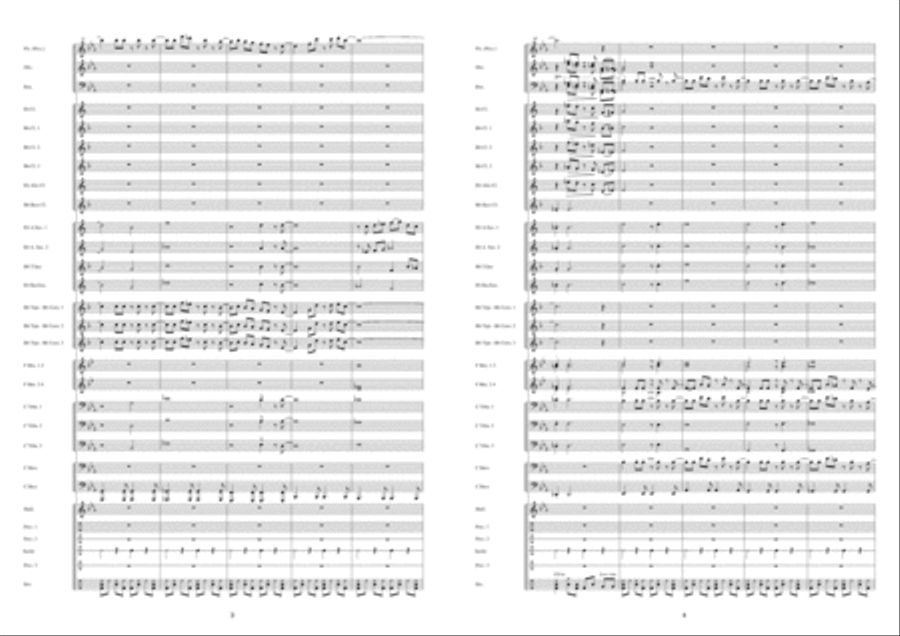 Olhos Verdes Concert Band scores gallery preview page 3