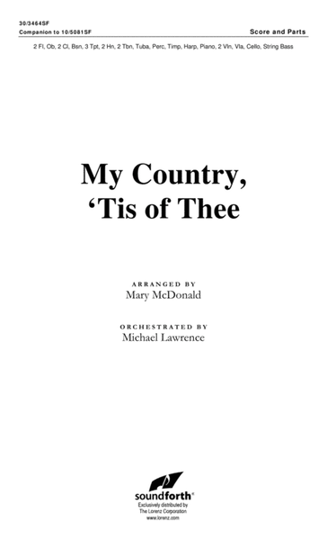 My Country, 'Tis of Thee - Orchestral Score and Parts