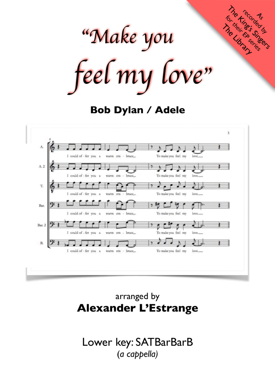 Make You Feel My Love A Cappella scores gallery preview page 1