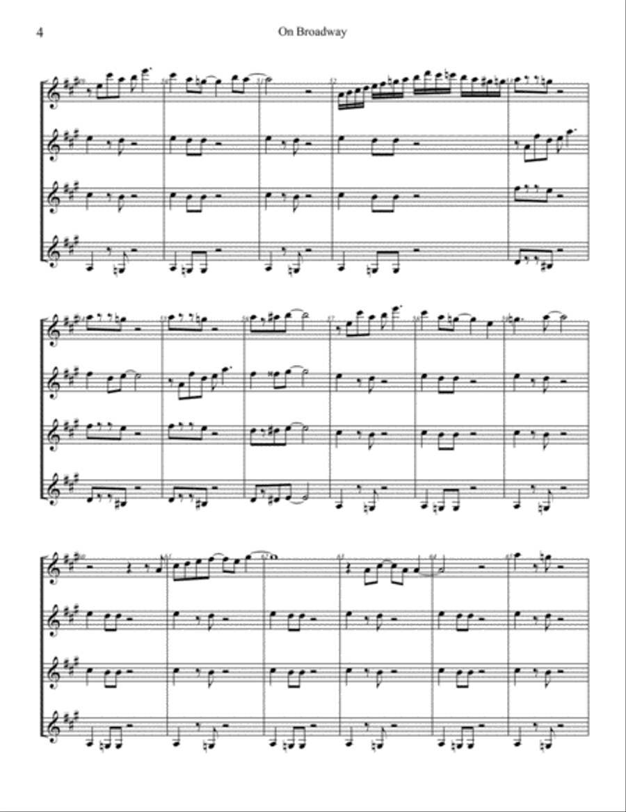 On Broadway Guitar scores gallery preview page 4