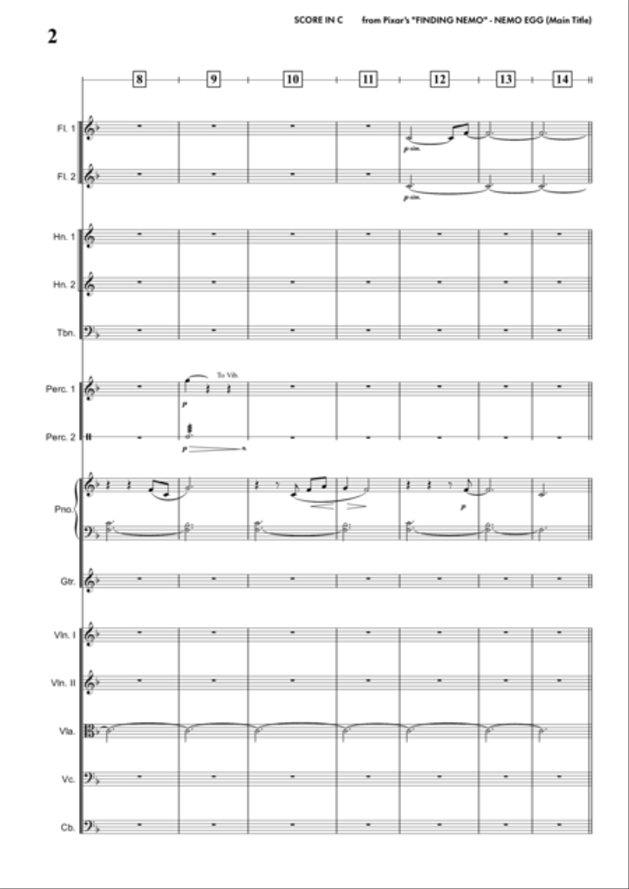 Nemo Egg (Main Title) Chamber Orchestra scores gallery preview page 5