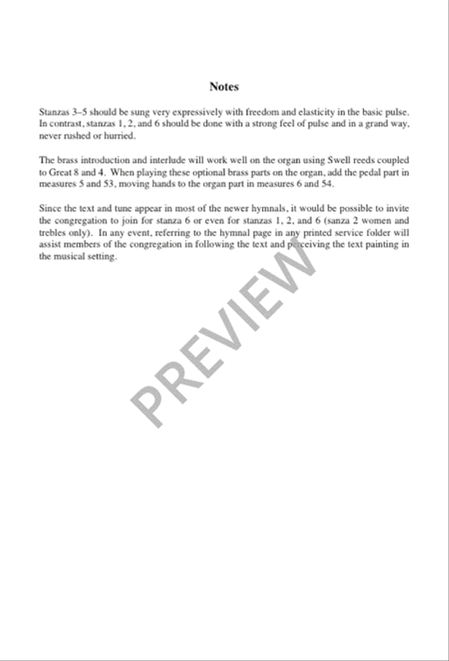 The Head That Once Was Crowned with Thorns 4-Part scores gallery preview page 3