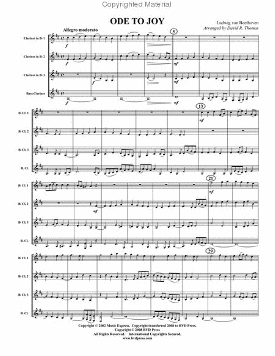 <br>Sheet music extract