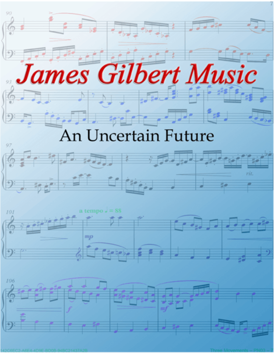 An Uncertain Future Brass Ensemble scores gallery preview page 1