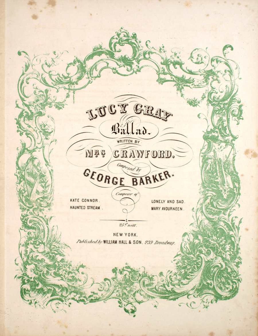 Lucy Gray. Ballad