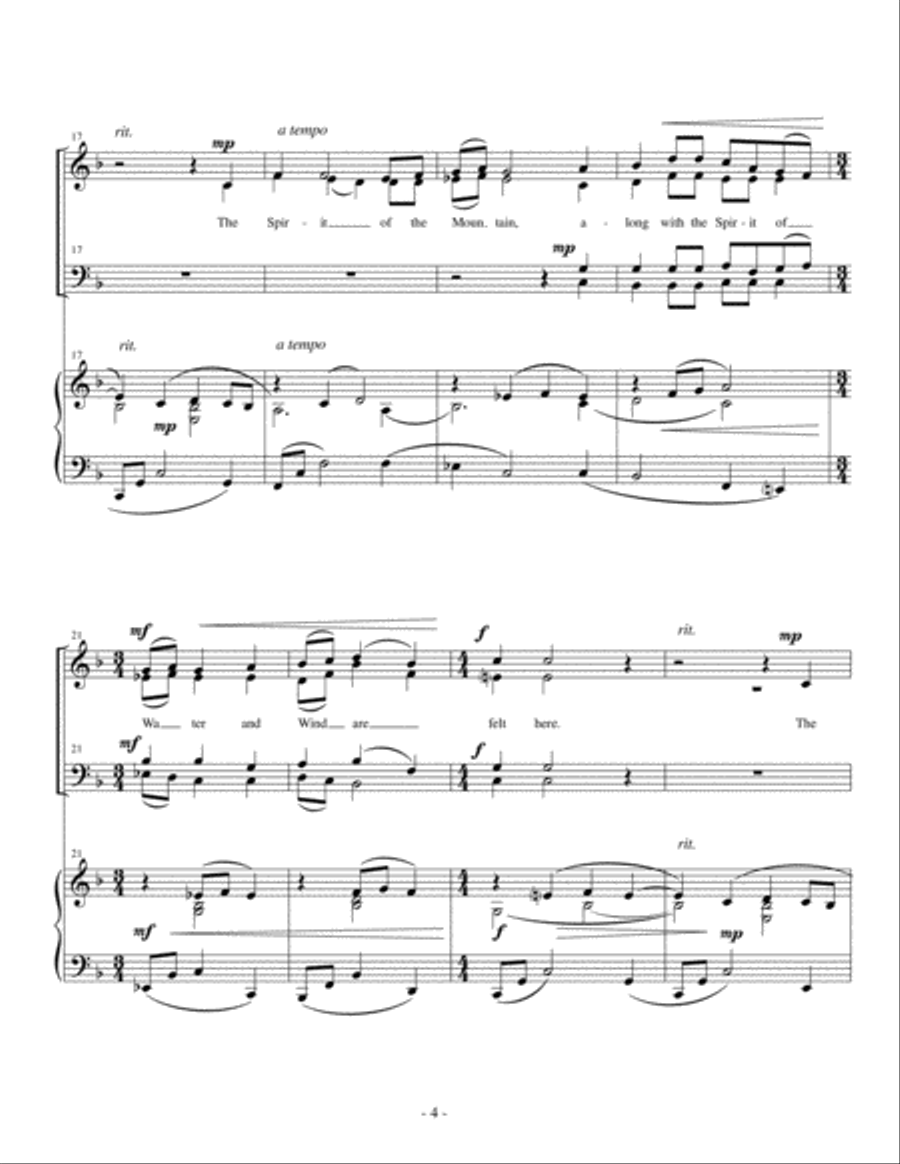 In the Shadow of a Mountain 4-Part scores gallery preview page 6