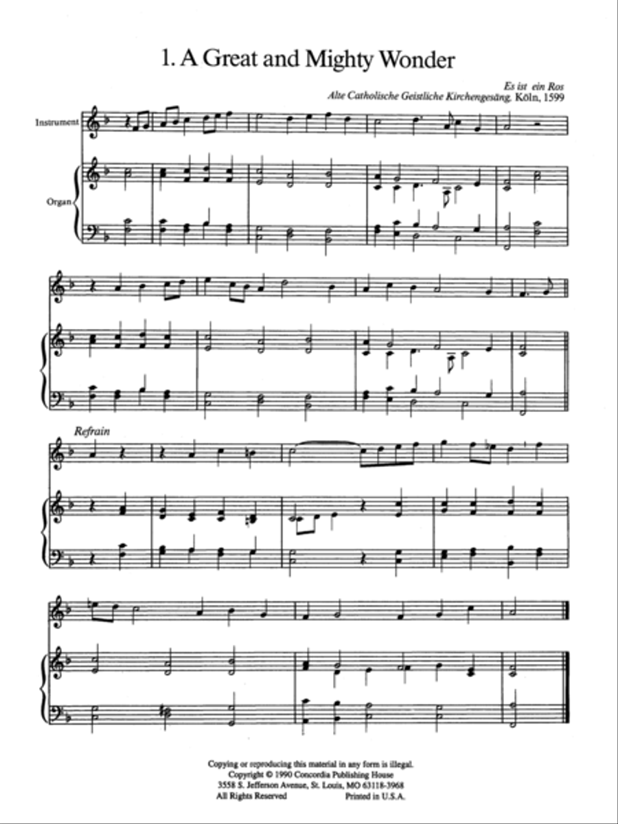 Hymn Descants, Set I (Advent & Christmas) Organ scores gallery preview page 3