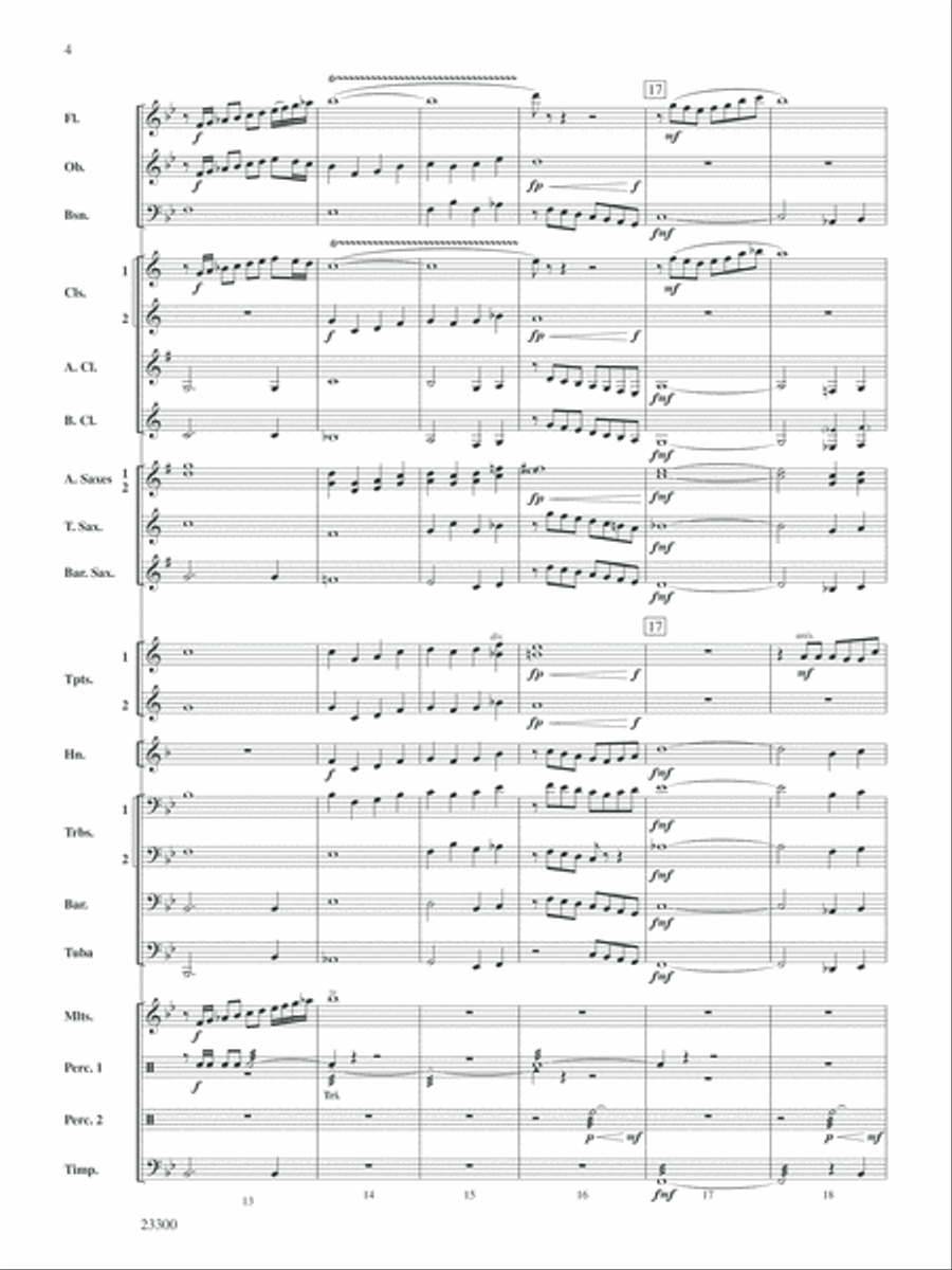 Of Times Medieval: Score Concert Band scores gallery preview page 4