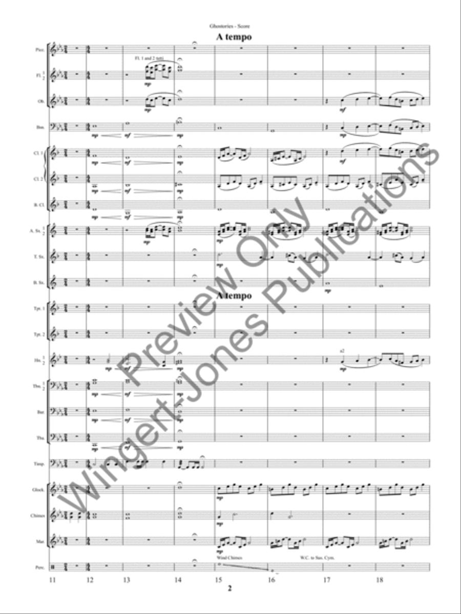 Ghostories (Score) Concert Band scores gallery preview page 5