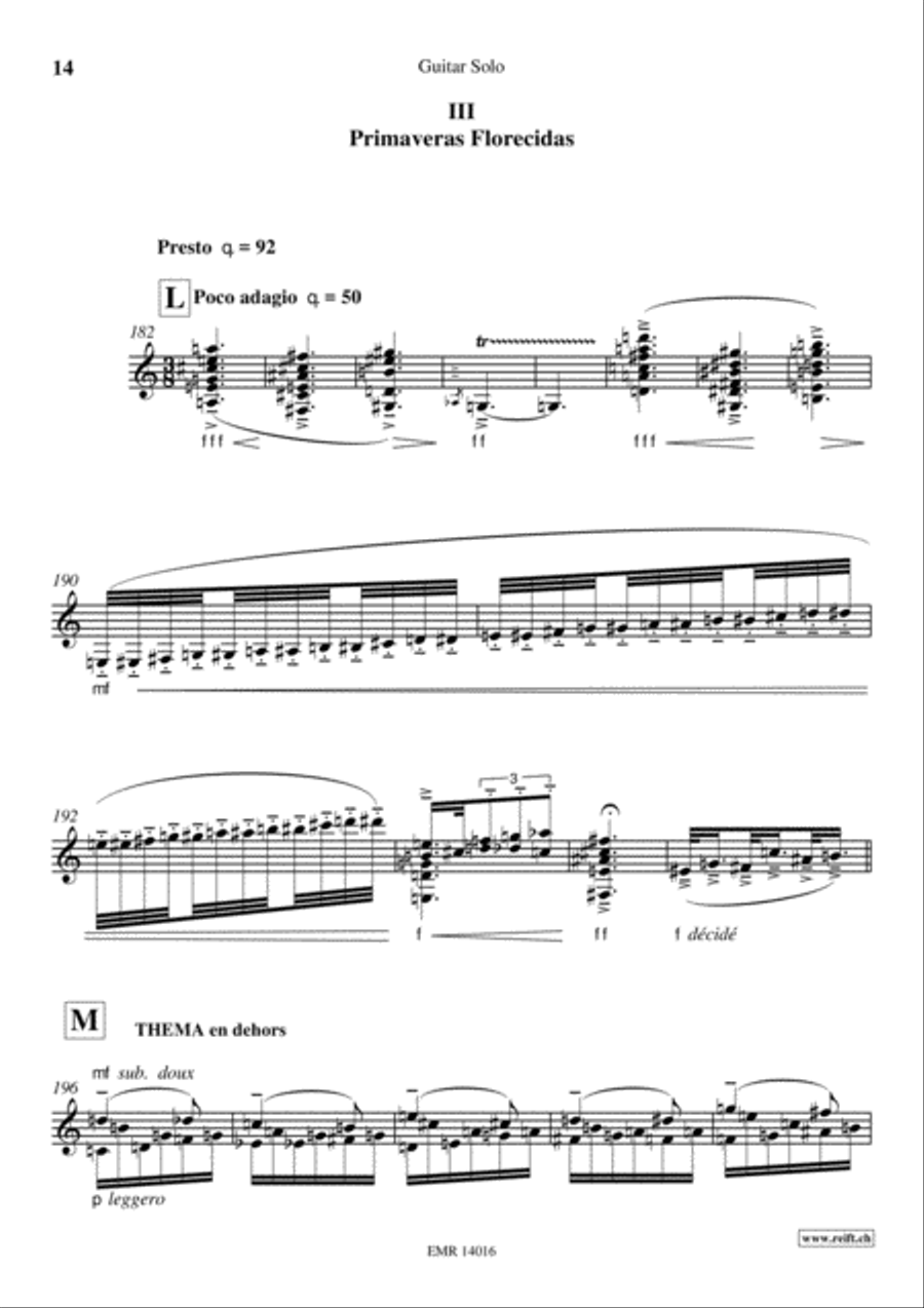 Sonata Granadina Classical Guitar scores gallery preview page 7
