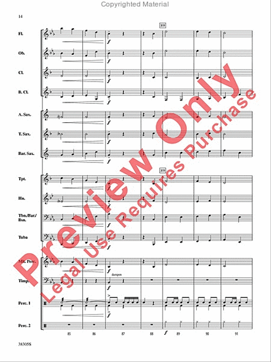 A Star-Spangled March A Star-Spangled March Concert Band scores gallery preview page 15