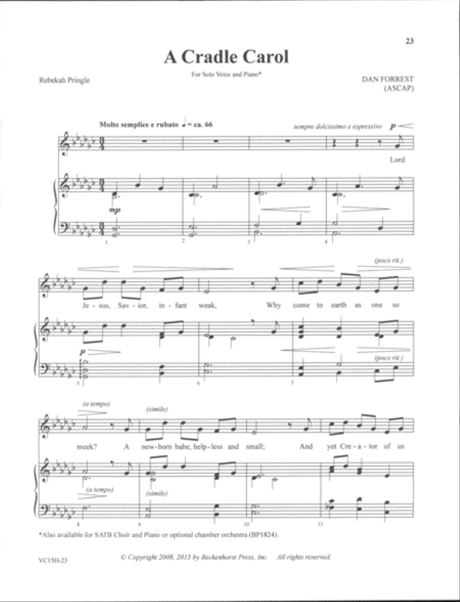 Sacred Solos of Dan Forrest - high voice High Voice scores gallery preview page 8