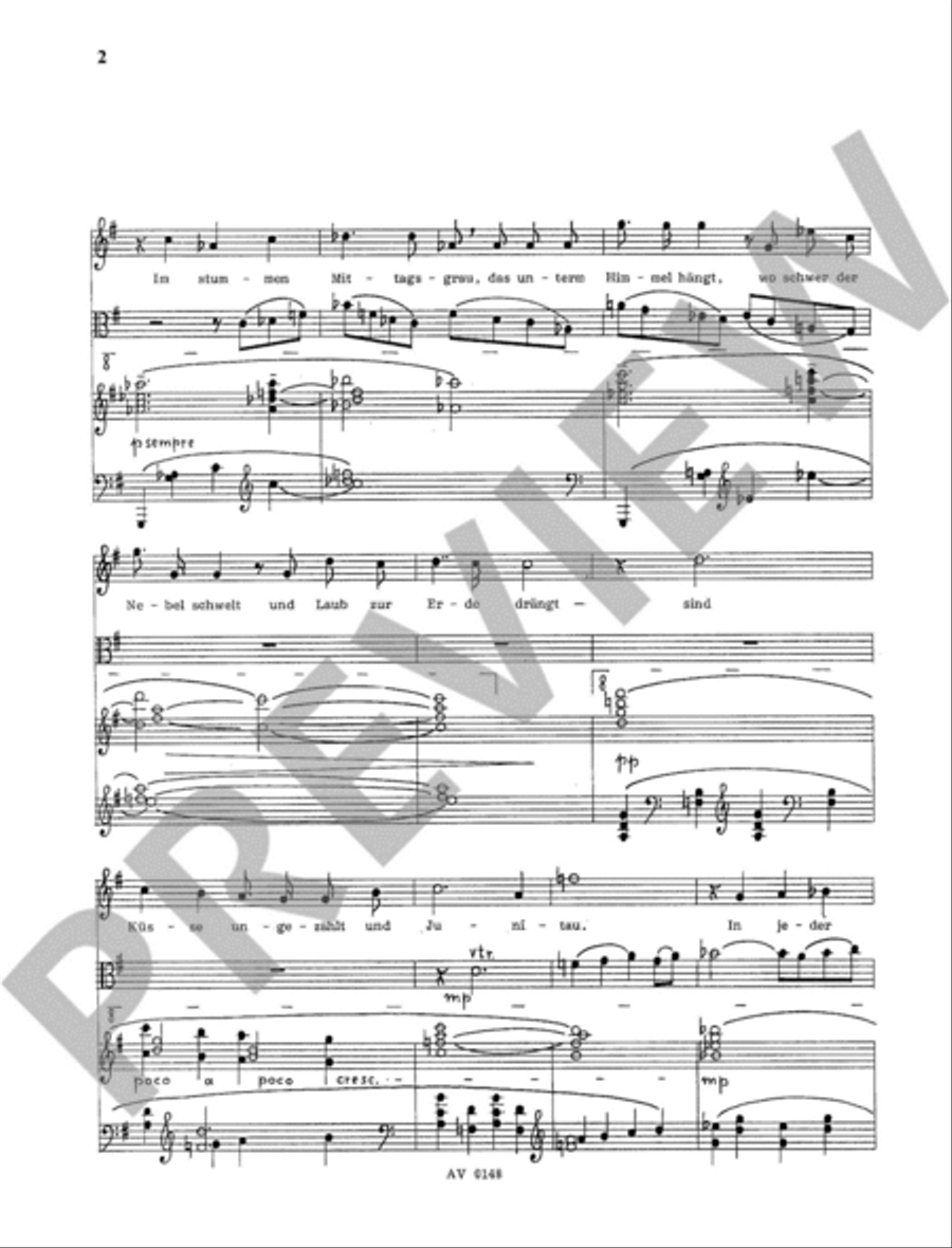 Sechs Lieder op. 176 High Voice scores gallery preview page 2