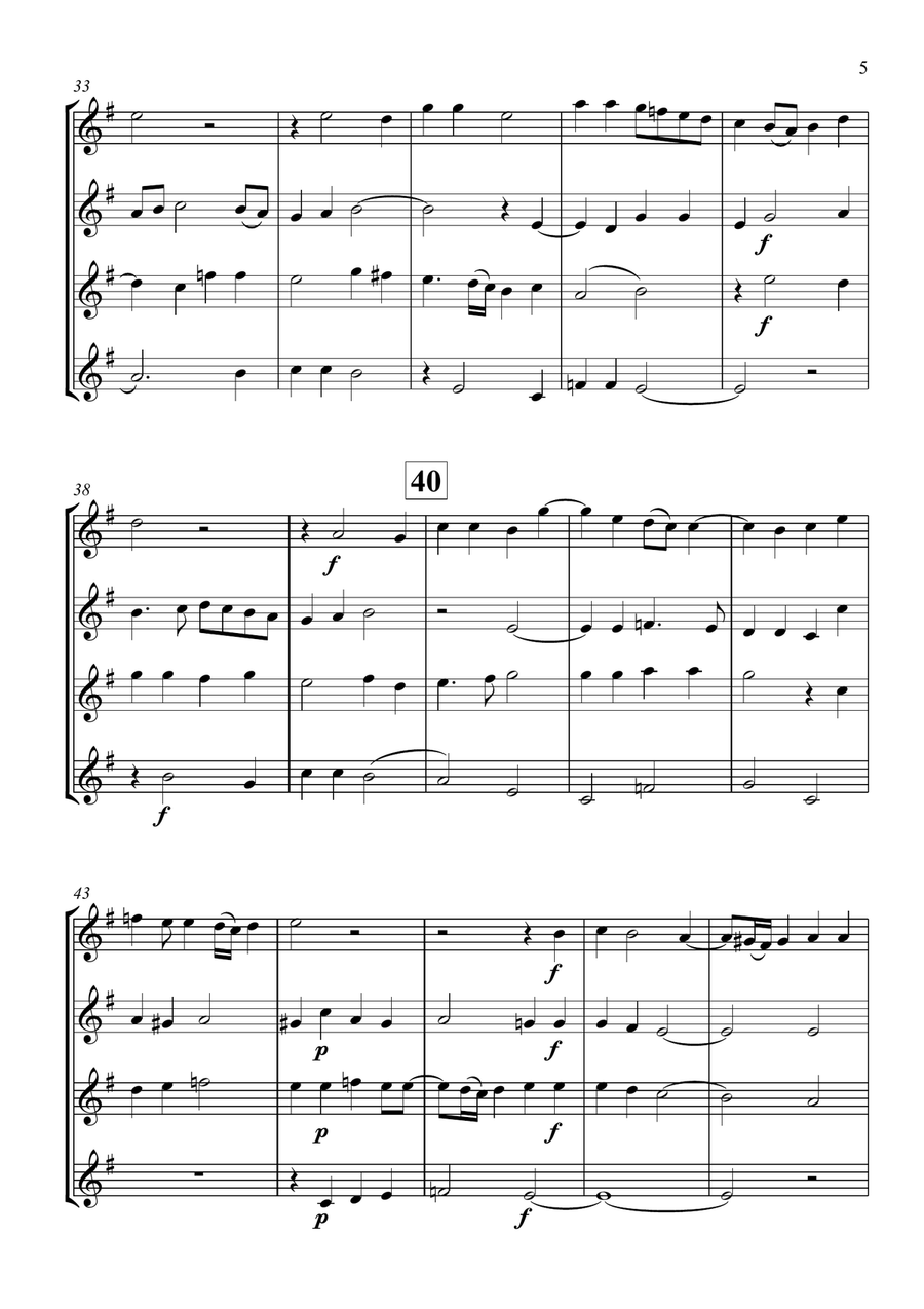 Cantiones Sacrae 1592 - Hans Leo Hassler (Brass Quartet) Brass Quartet scores gallery preview page 5
