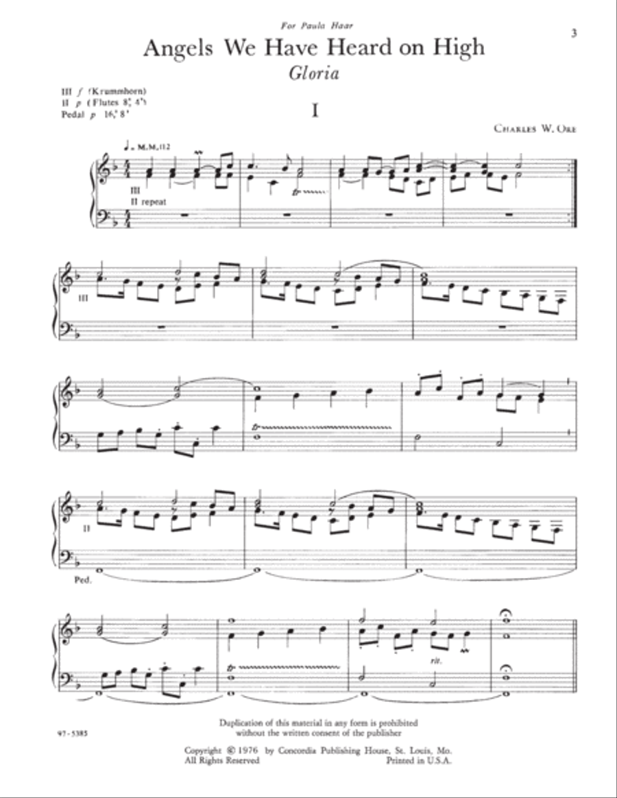 Eleven Compositions for Organ, Set II