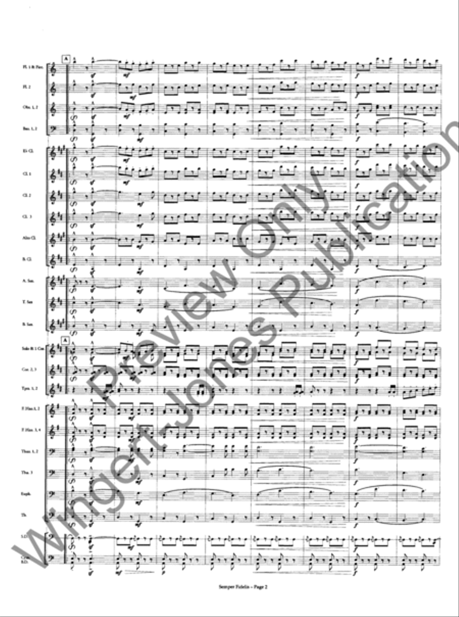 Semper Fidelis Concert Band scores gallery preview page 4