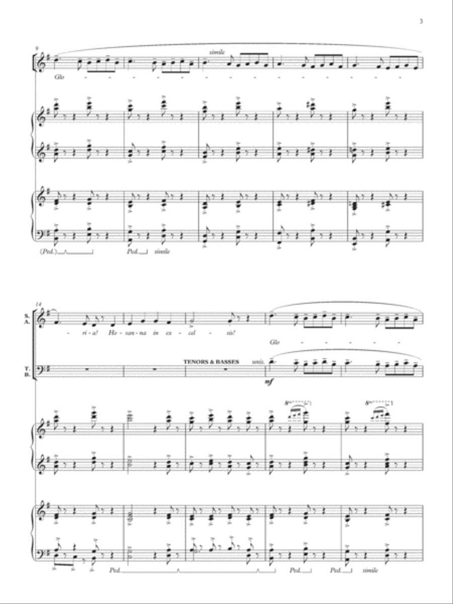 Ding! dong! merrily on high 4-Part scores gallery preview page 3